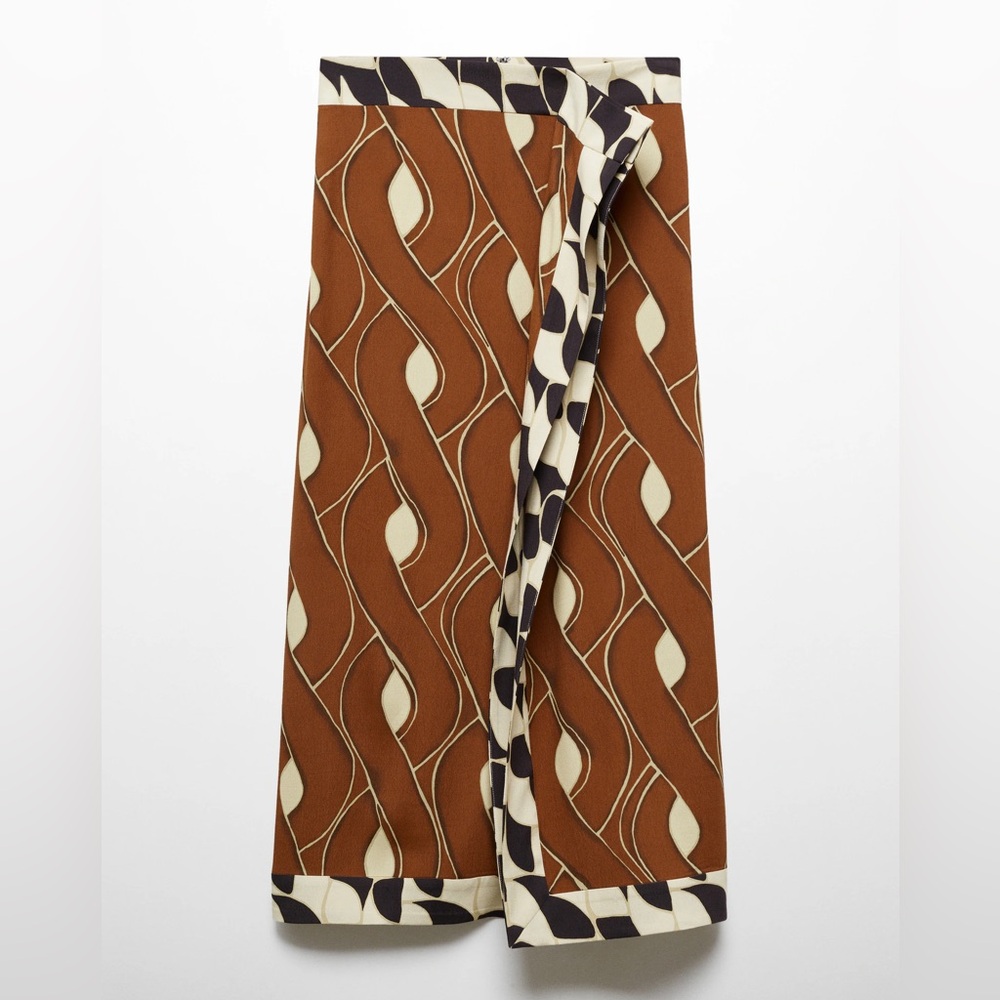 Mango RUFFLE PRINTED SKIRT